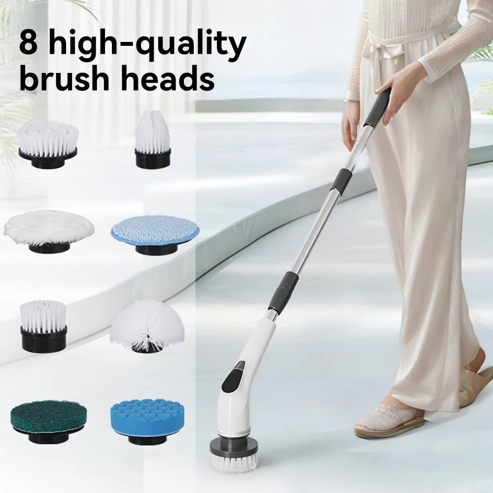 8-in-1 Cordless Power Spin Scrubber