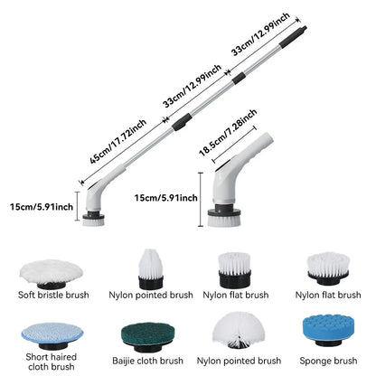 8-in-1 Cordless Power Spin Scrubber